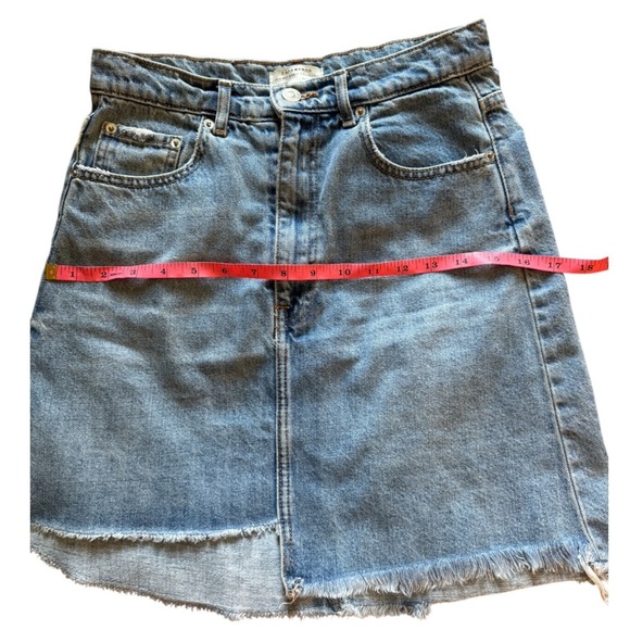 Zara Blue Denim Skirt - Picture 7 of 8